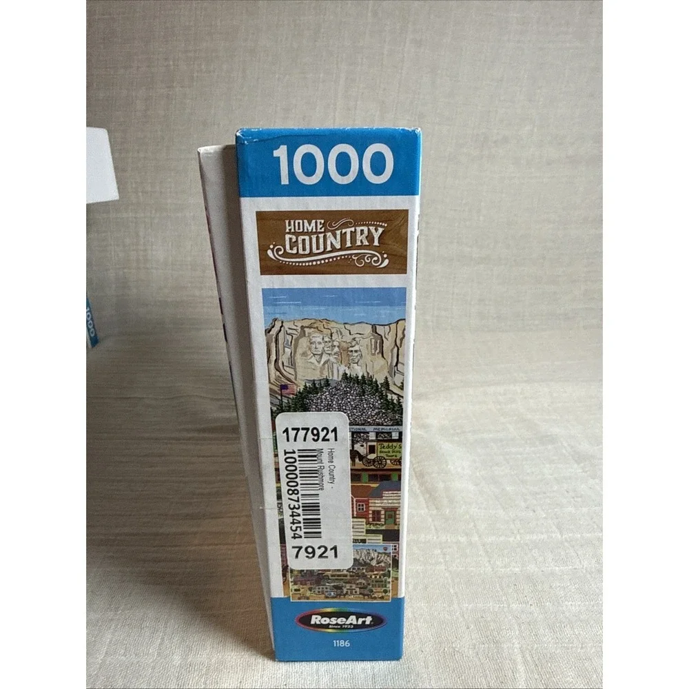 1000 piece‎ RoseArt Home Country called Mount Rushmore BONUS POSTER!